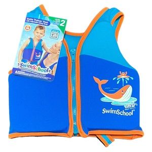SwimSchool Swim Trainer Vest Blue Level 2 Life Jacket 2-4 Years